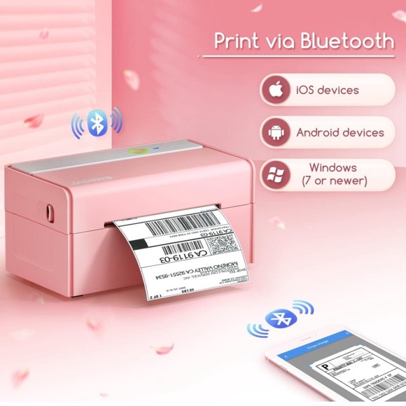 Pink Bluetooth printer - Picture 3 of 5